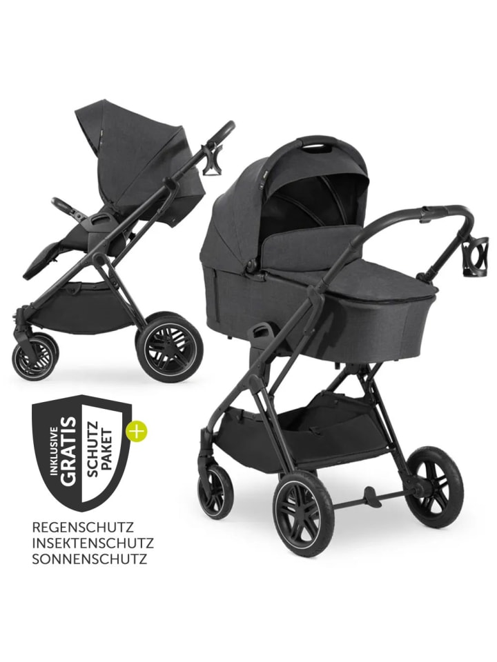 Hauck Kombi-Kinderwagen Vision X Duoset Silver in schwarz günstig kaufen onesize