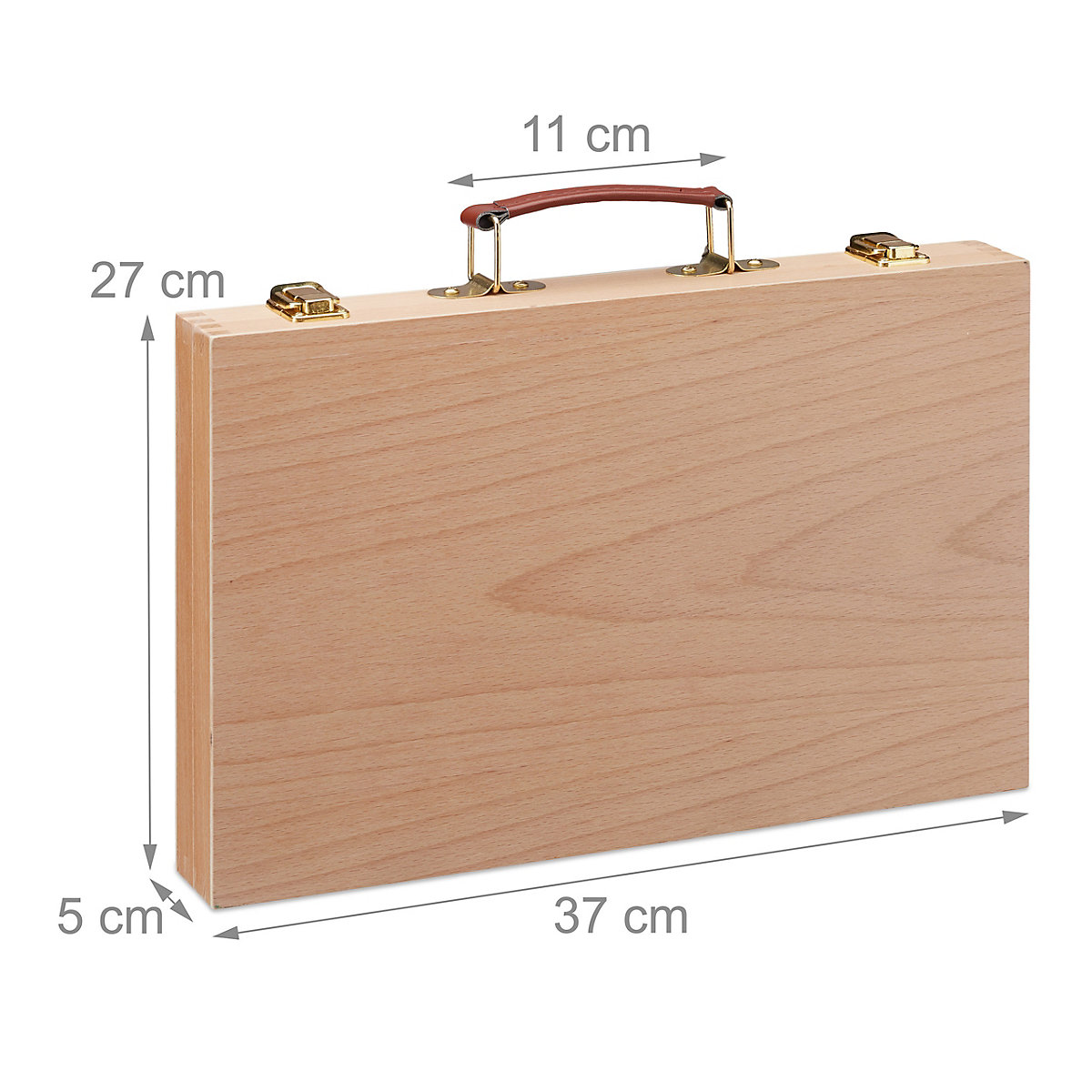Malkoffer Holz 56-teilig