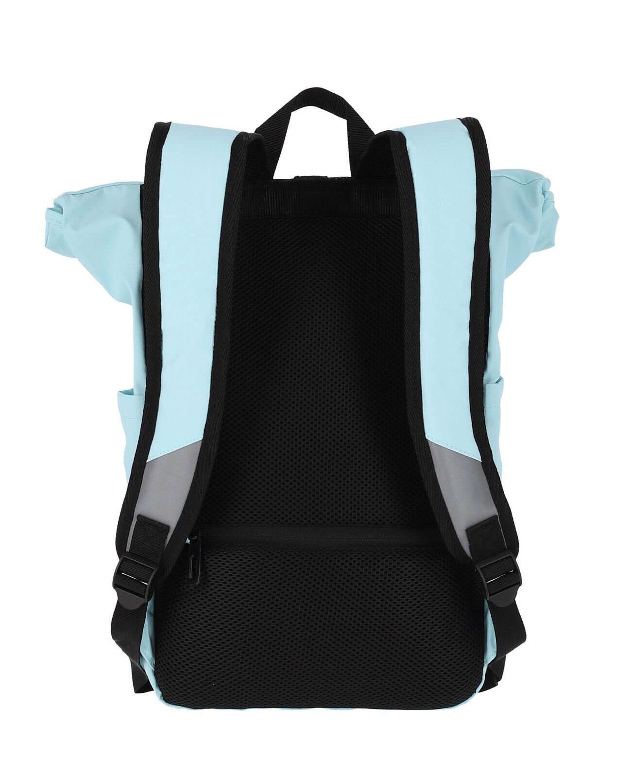 travelite Fahrradrucksack Basics Rollup Rucksack, wasserfester Kurierrucksack, aus Planenmaterial, mit Reflektoren