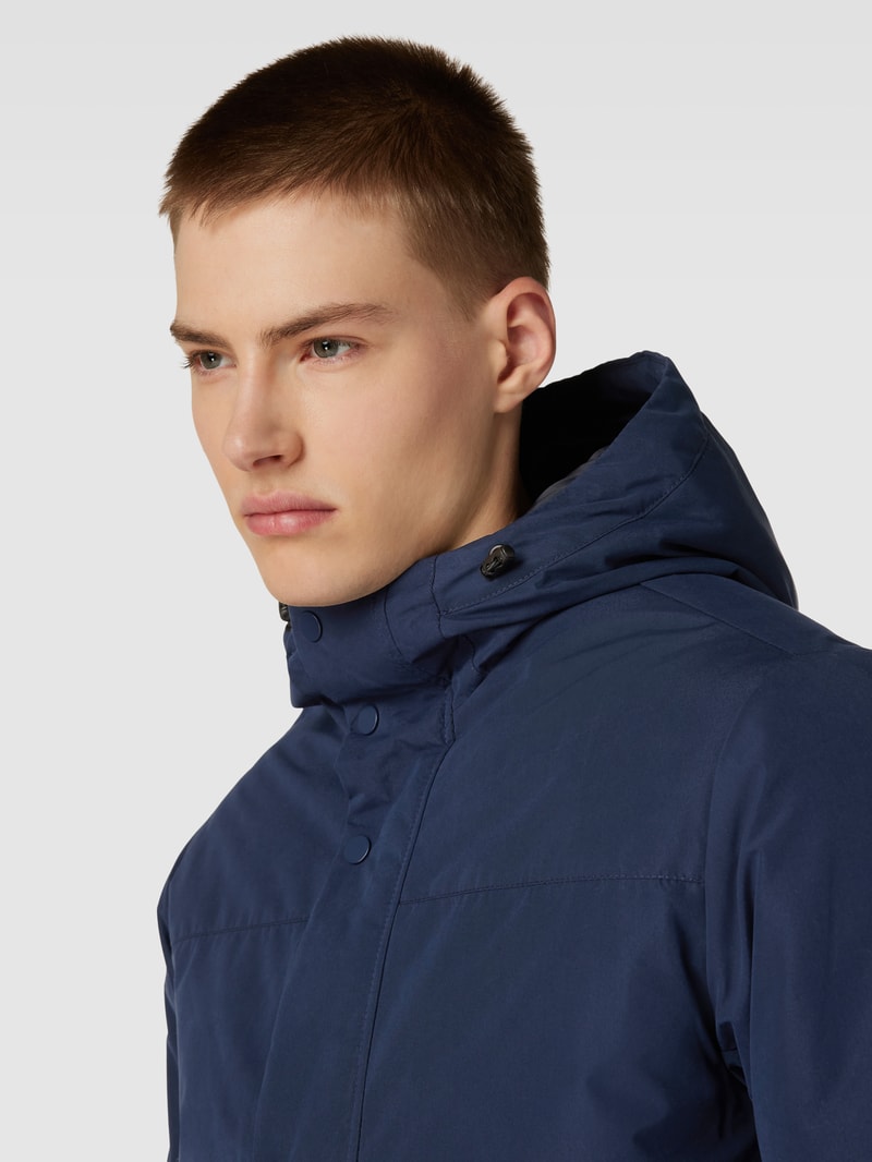 Parka mit Kapuze Modell 'CHAMP' in dunkelblau