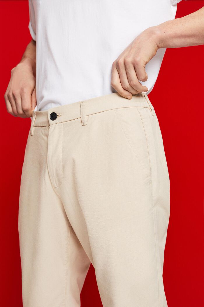 Gebürstete Chinohose
