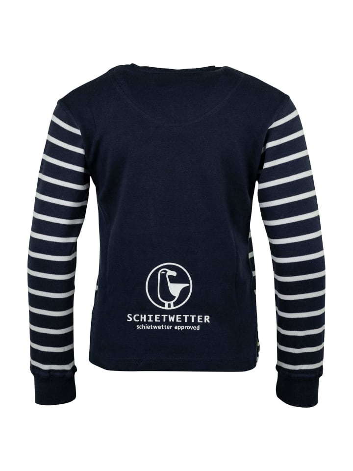 SCHIETWETTER Auri, Pullover in navy-weiß/lime günstig kaufen