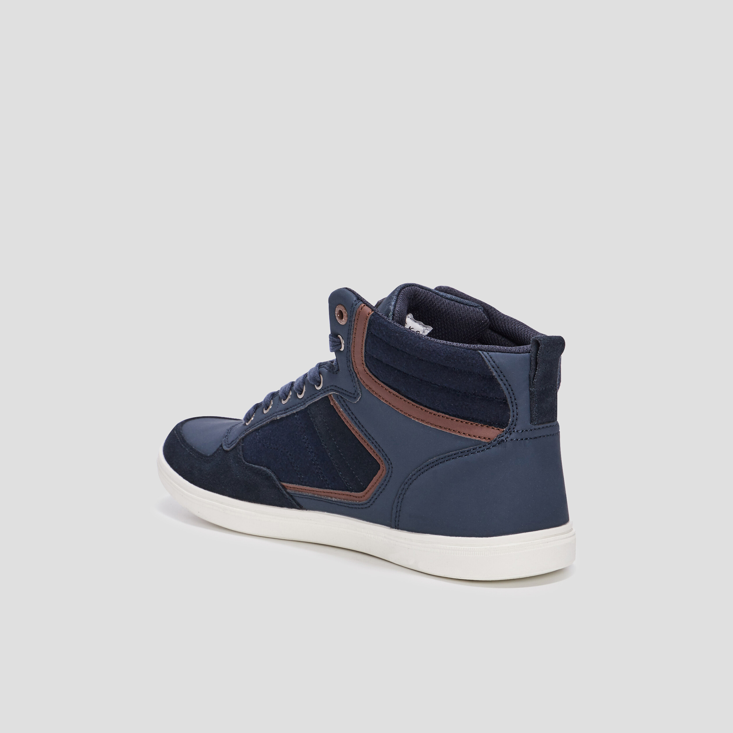 Baskets montantes Creeks bleu homme | La Halle