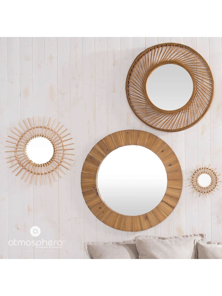 Atmosphera Créateur d'intérieur Wandspiegel in beige günstig kaufen onesize