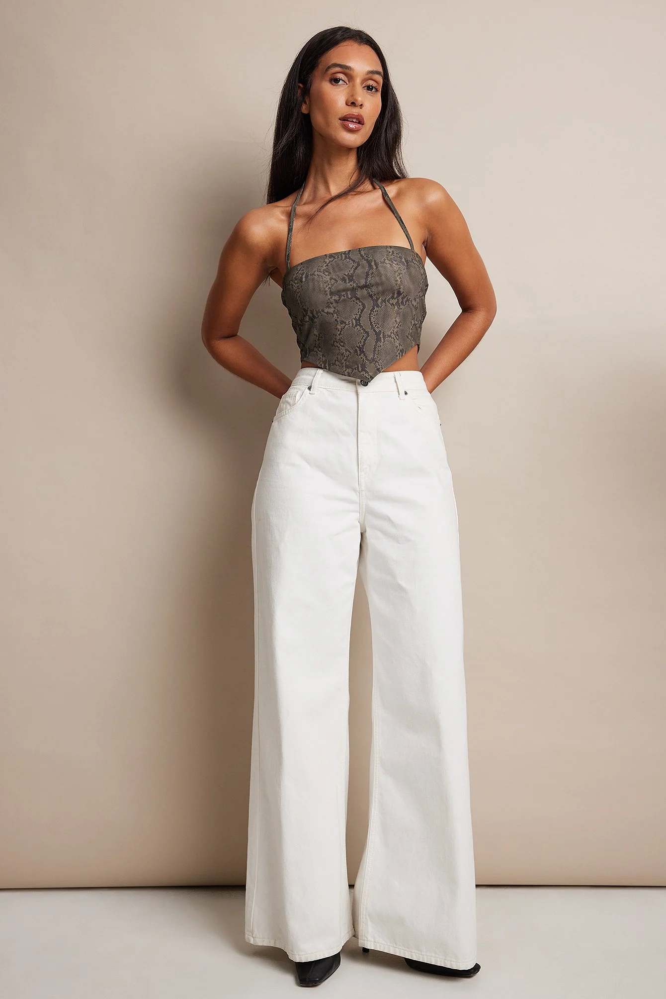 Neckholder-Netz-Top