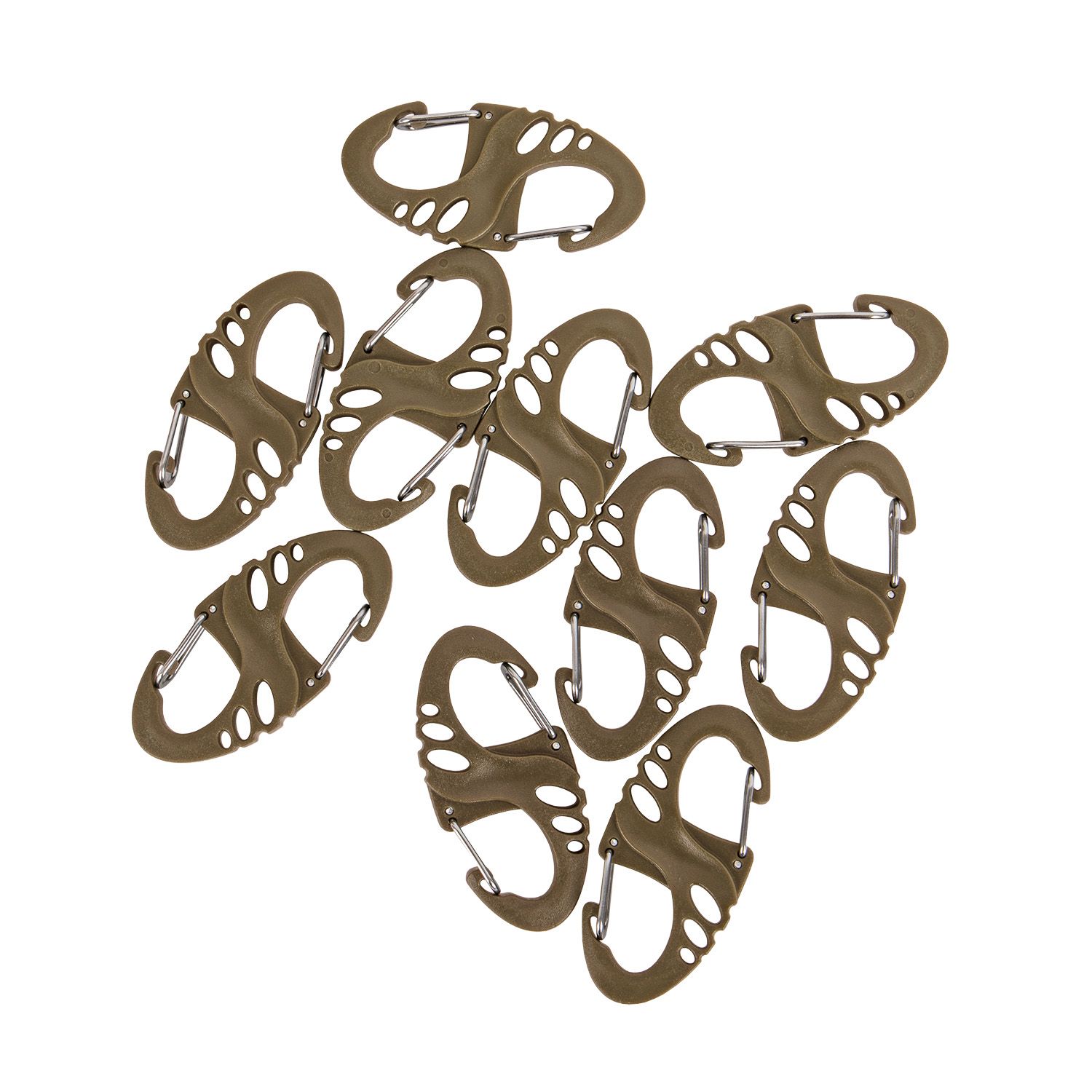 Tactical S-Hook Doppelkarabiner 10er Set