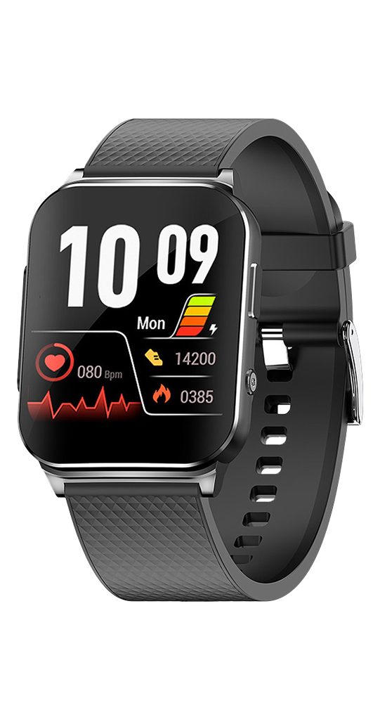 Knauermann Pro 2 Plus (2023) Smartwatch (1,83 Zoll), inkl. Schnell-Ladekabel