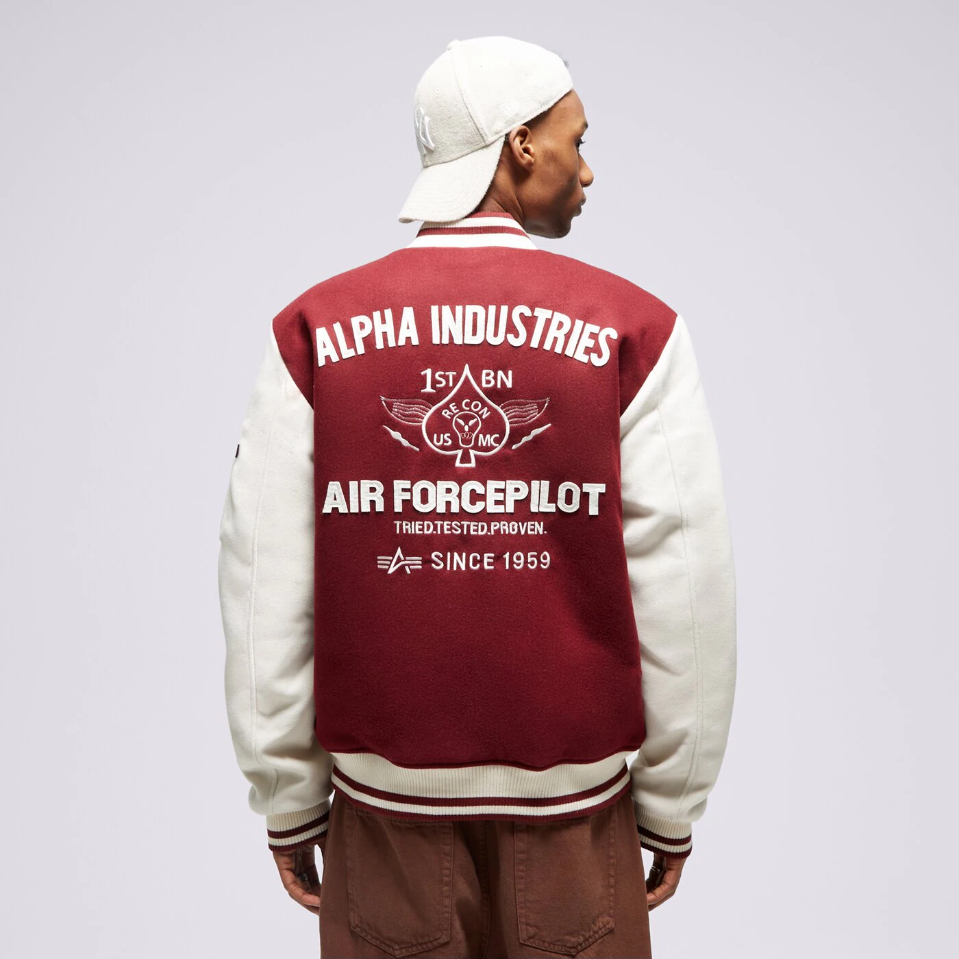 ALPHA INDUSTRIES JACKE VARSITY AIR FORCE Dunkelrot