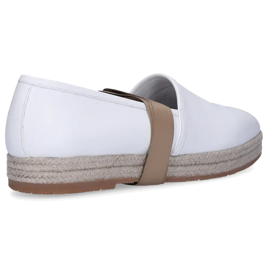 Santoni - Espadrilles 57978 Kalbsleder - weiß