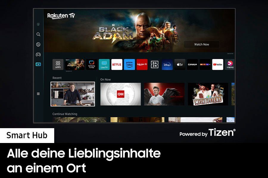 Samsung GQ65Q70CAT LED-Fernseher (163 cm/65 Zoll, Smart-TV, Quantum Prozessor 4K)