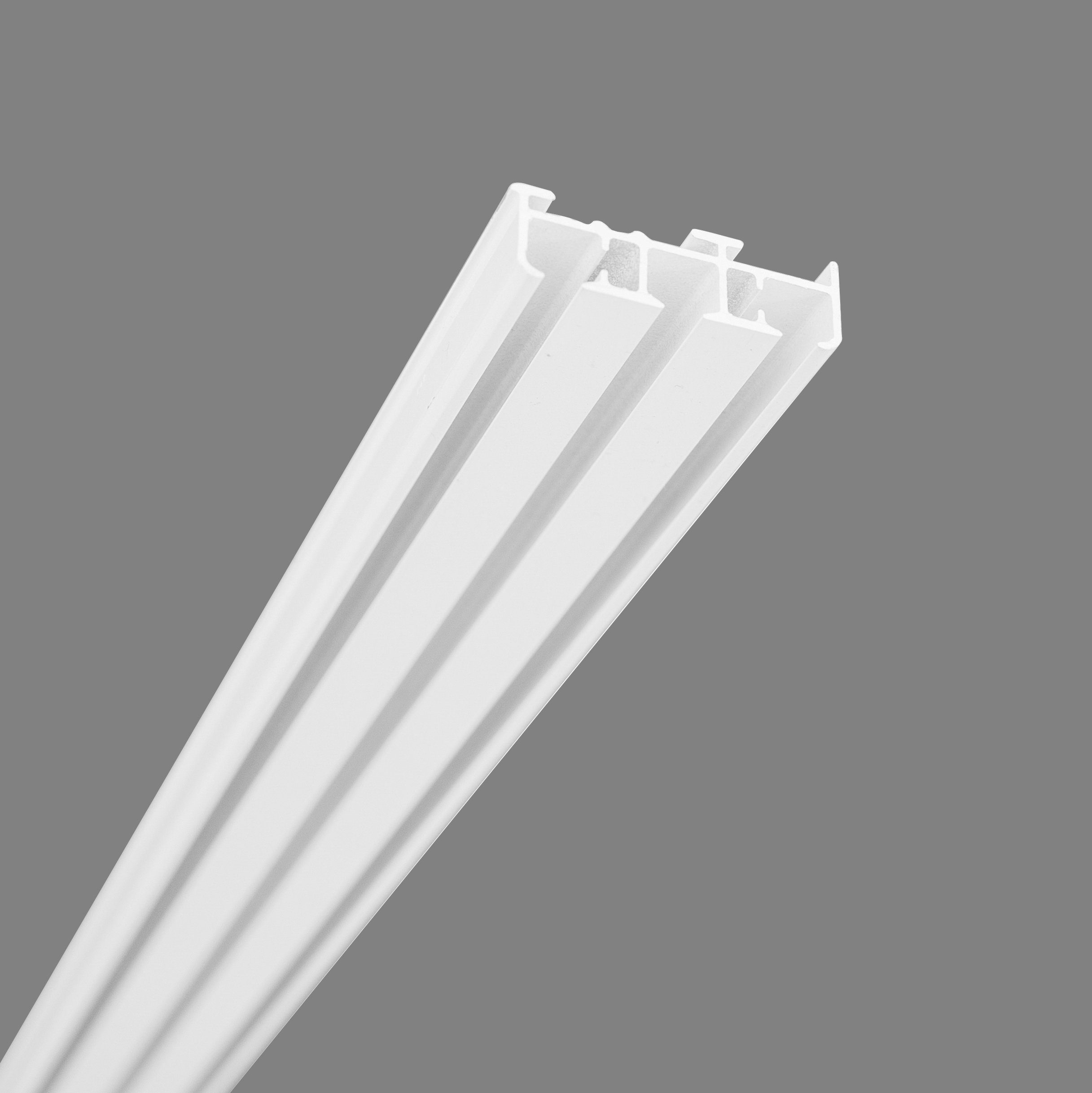 Vorhangschiene Flächenprofil SP Set, 3-läufig, Innenlauf, SN DECO GROUP, Fixmaß, Verschraubt