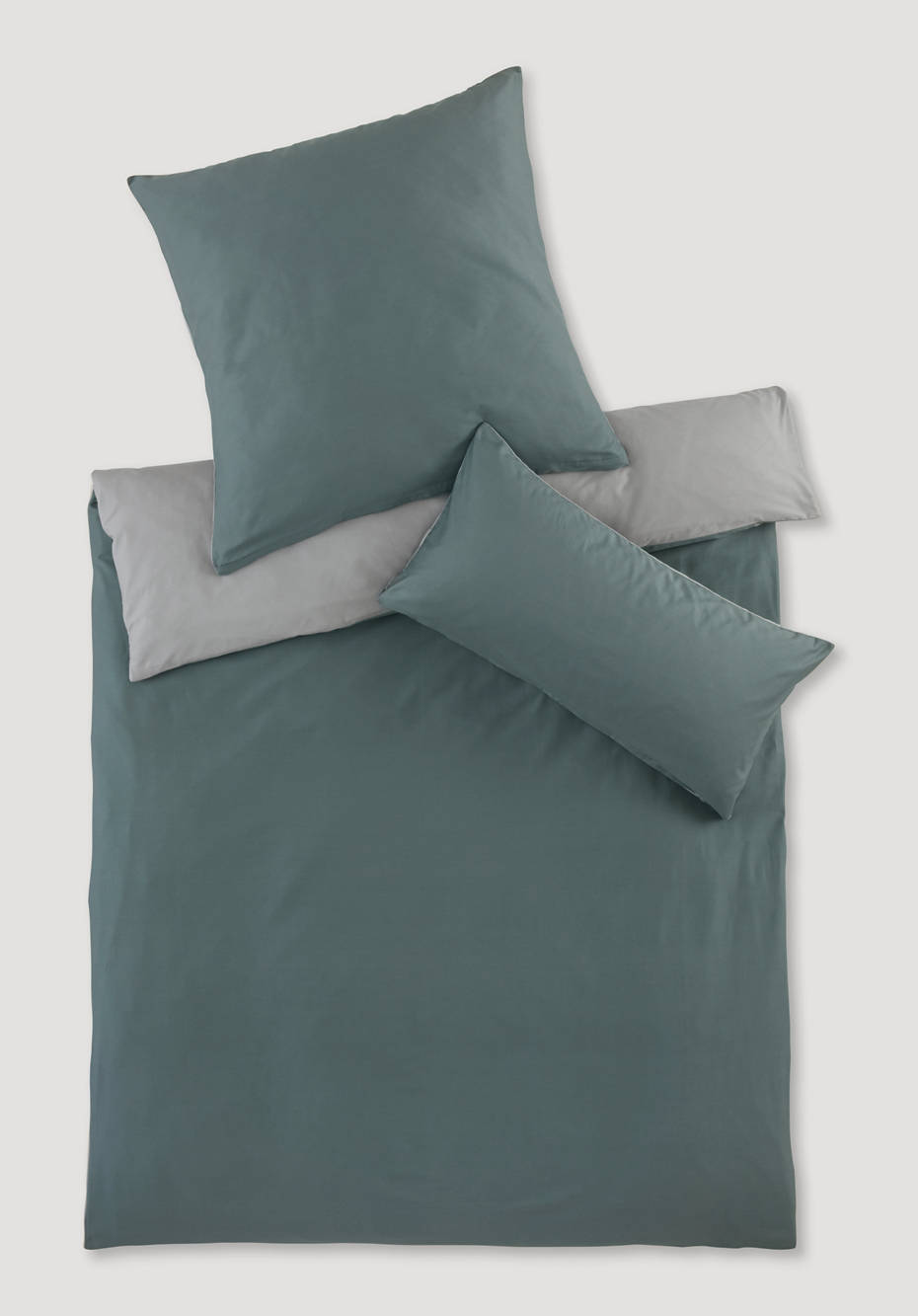 Satin Wendebettwäsche-Set aus reiner Bio-Baumwolle