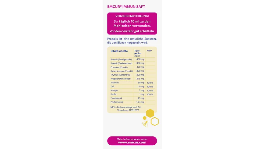 Emcur Immun Saft für Erwachsene 150 ml