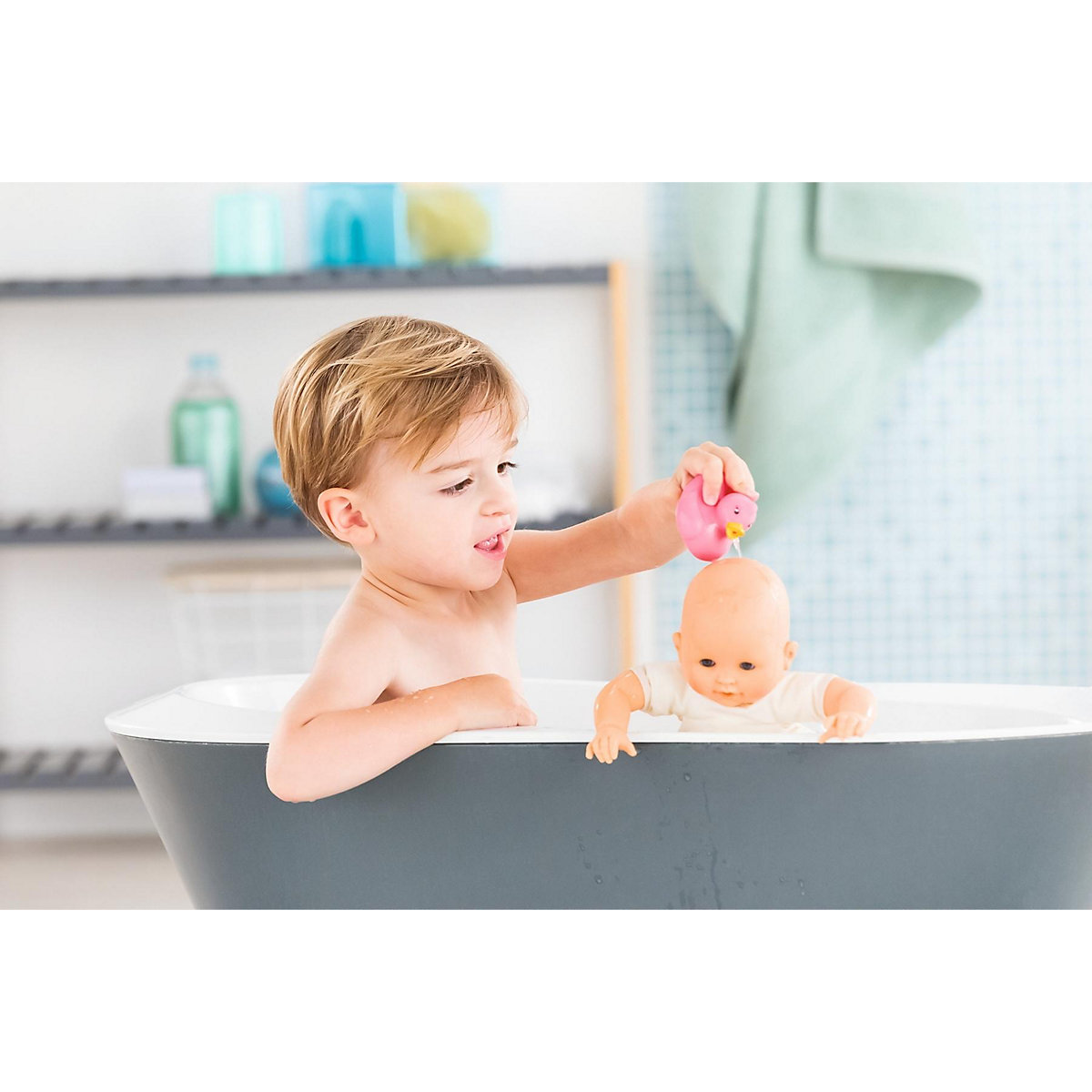 Corolle Mon Premier Poupon - Weichkörper-Badepuppe Badebaby Coralie, 30 cm