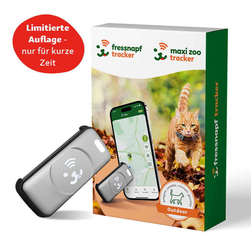 Fressnapf Halsbänder Fressnapf GPS-Tracker für Katzen hellgrau *limitierte Auflage