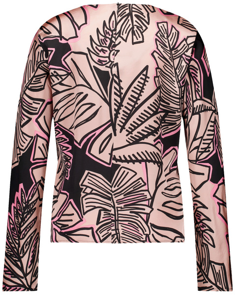 Nachhaltige Bluse mit tropischem Print