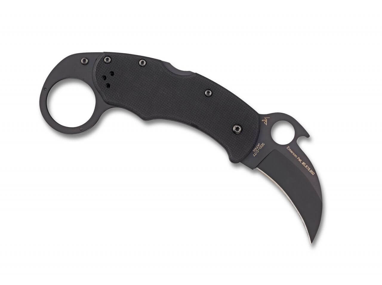 Karahawk Black G10 Black Blade