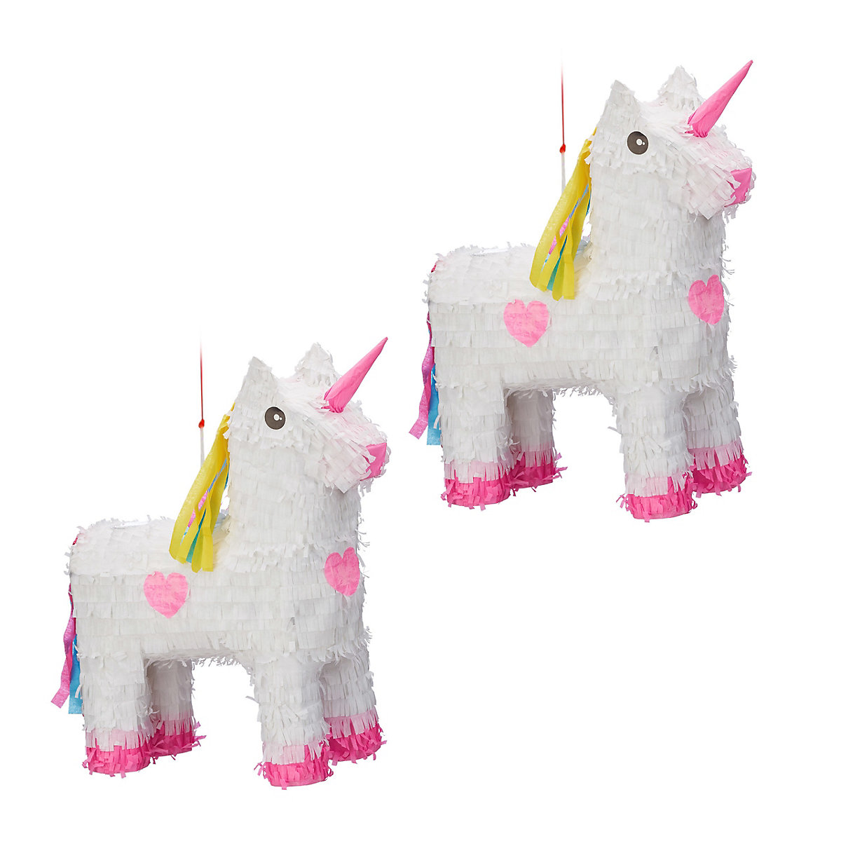 2 x Pinata Einhorn