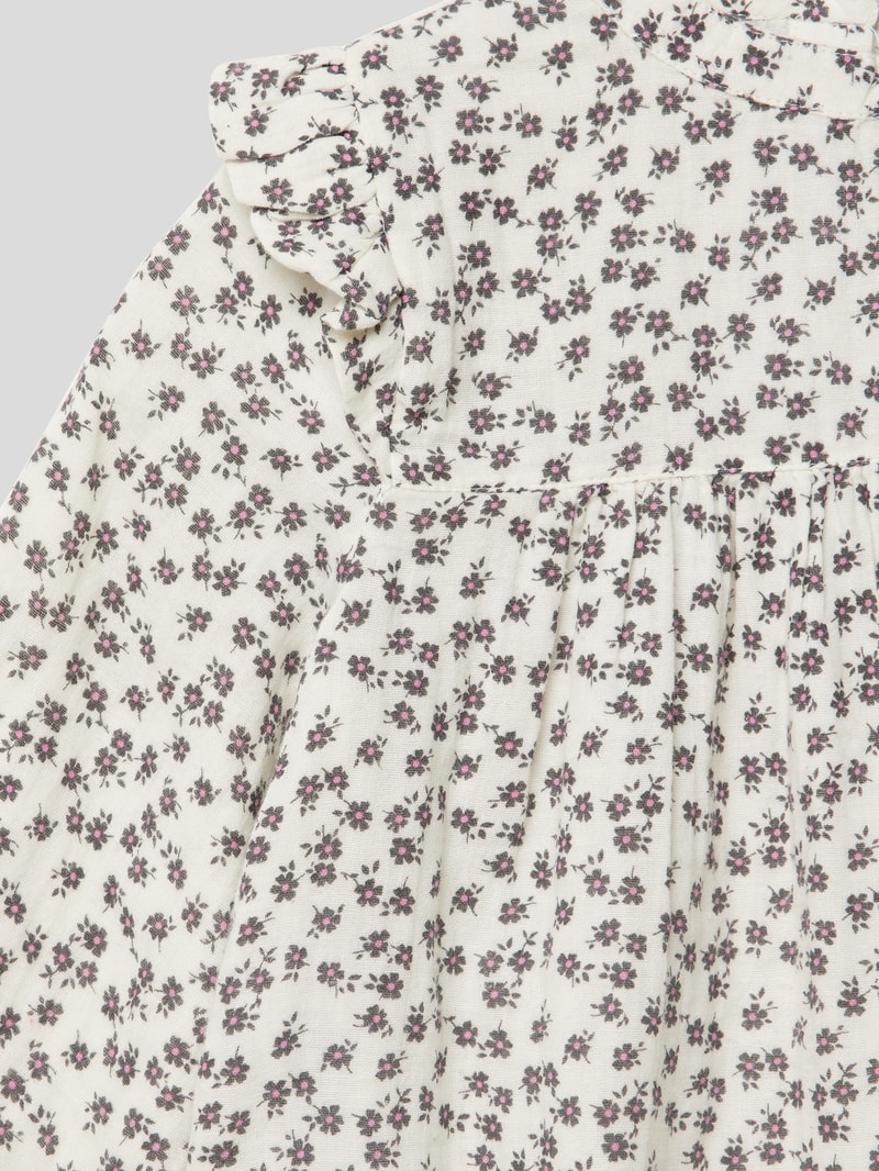 Blusenshirt mit floralem Muster in offwhite