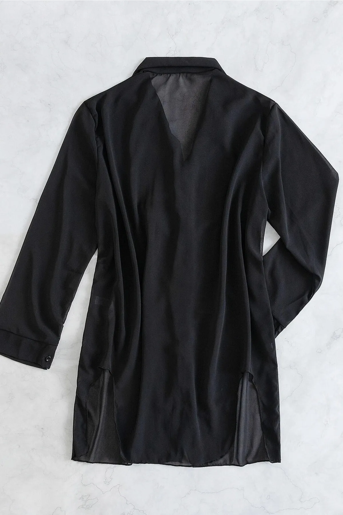 Angelsin  Chiffon-Hemd, Strandkleid, Pareo-Kimono-Kaftan