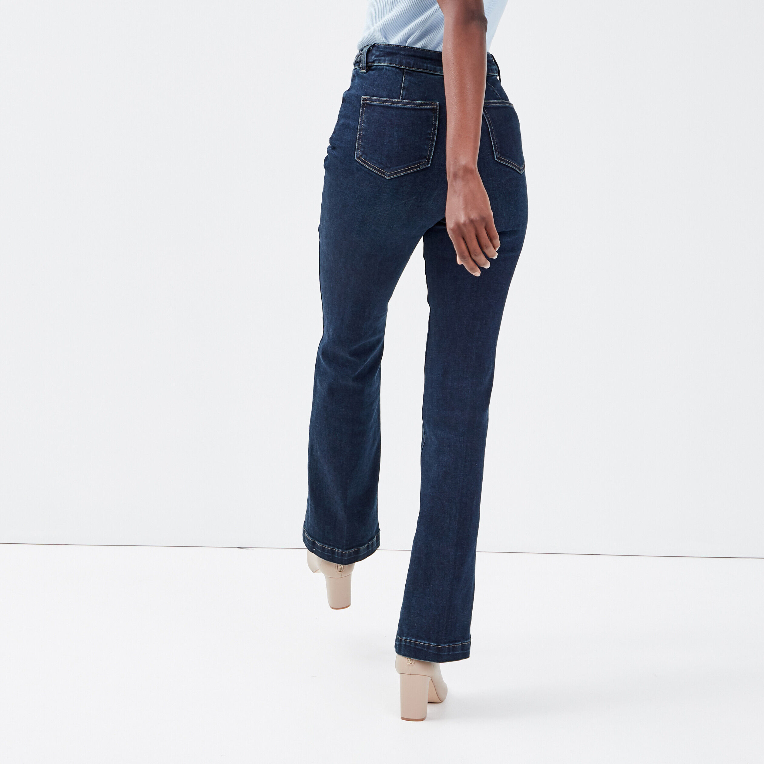 Jeans flare denim brut femme | Cache Cache