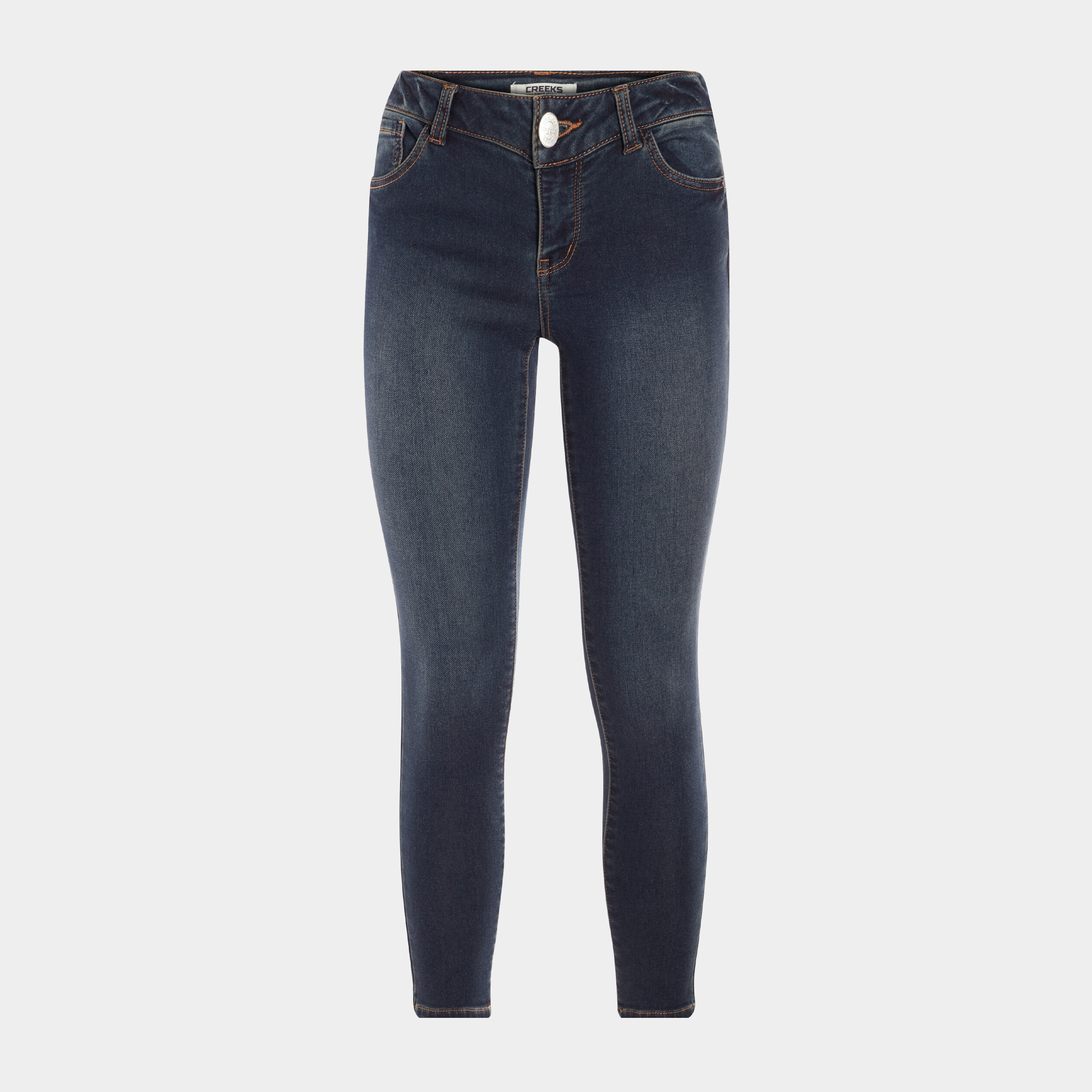 Jeans slim 7 8ème Creeks denim dirty femme | La Halle