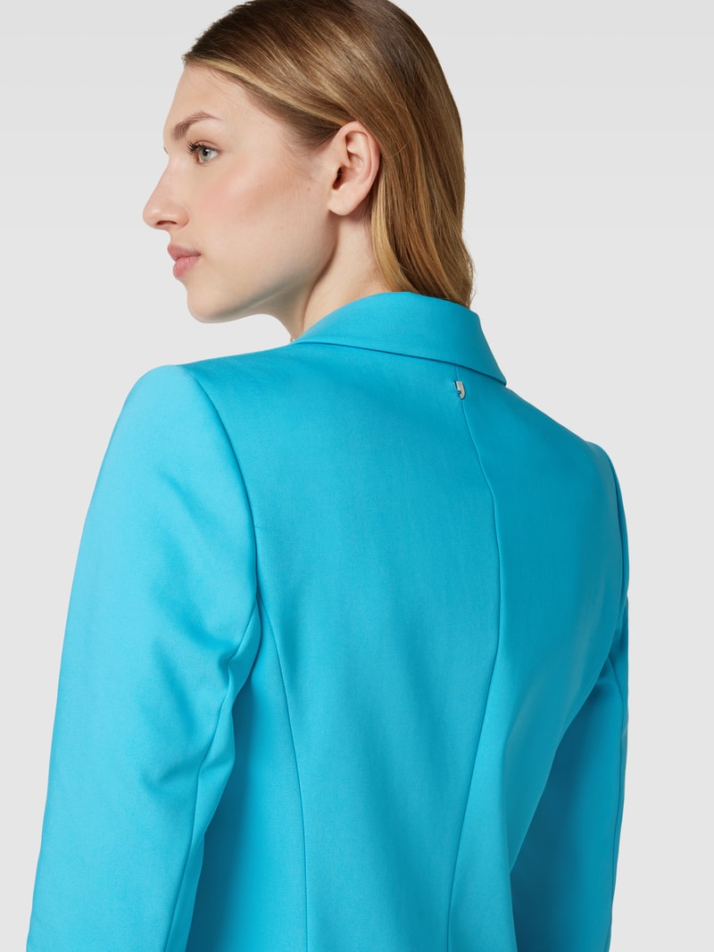 Blazer mit Reverskragen in aqua blau