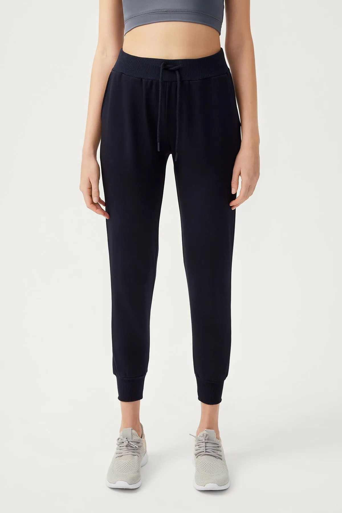 LOS OJOS  Marineblaue Jogger-Jogginghose für Damen