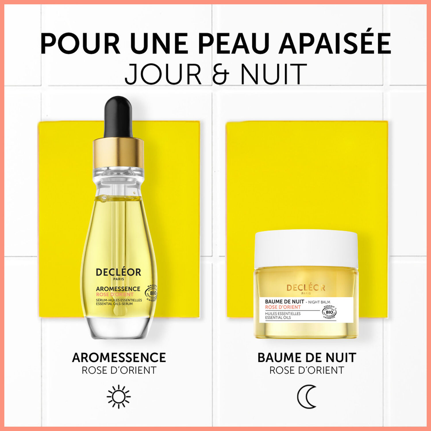 Decléor Aromessence Sérum Huiles Essentielles Rose D'Orient Sérum Visage Apaisant 15 ml