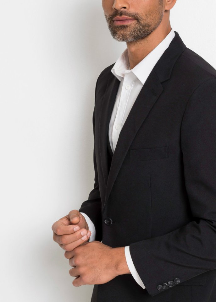 Anzug (4-tlg.Set): Sakko, 2 Hosen, Weste