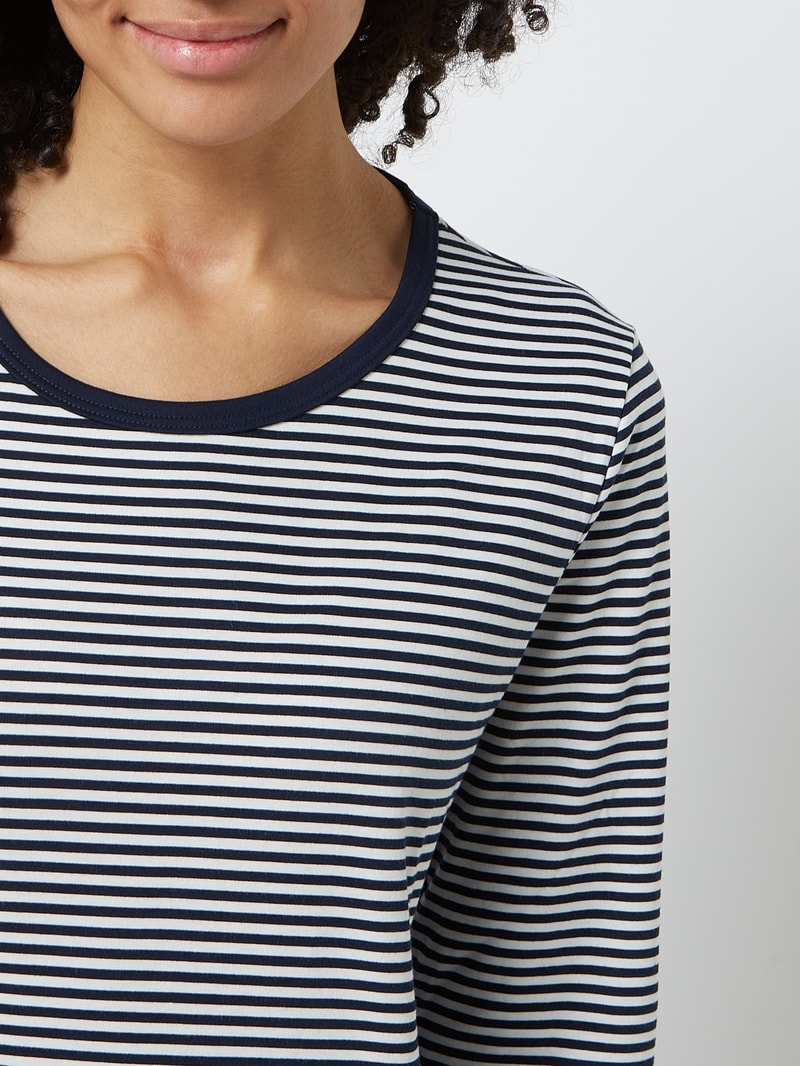 Pyjama aus Jersey Modell 'Paula' in marineblau