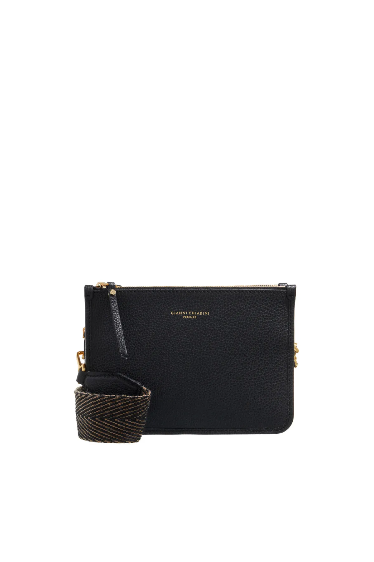 GIANNI CHIARINI  Debbie Damen Umhängetasche Schwarz Bs-8849-rmn-na-1