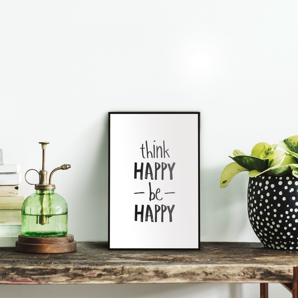 Rahmenbild Think Happy