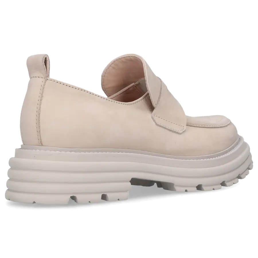 305 SOBE - Loafer LOTTE Nubukleder - beige