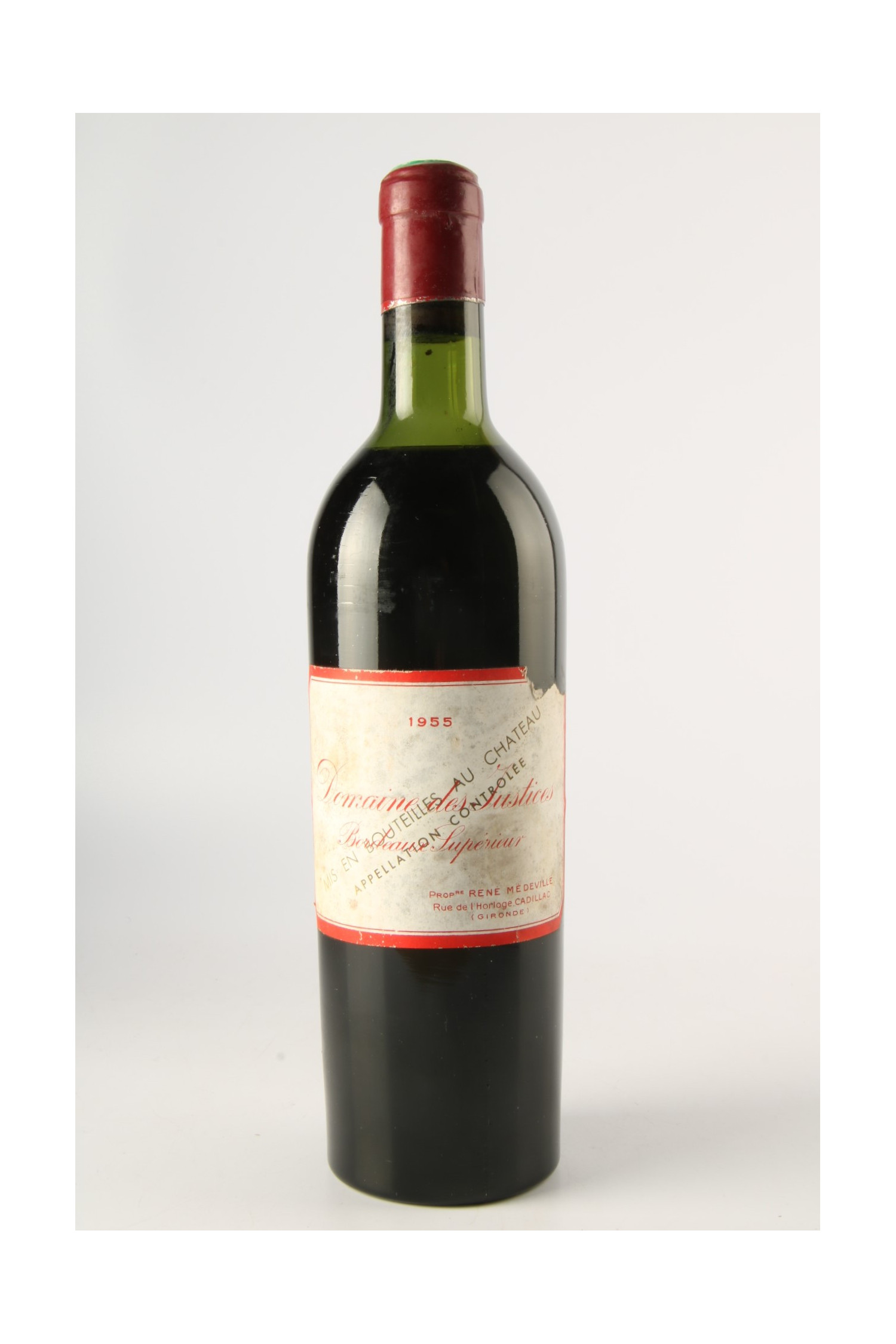 Justices (Domaine Des) 1955, Bordeaux supérieur