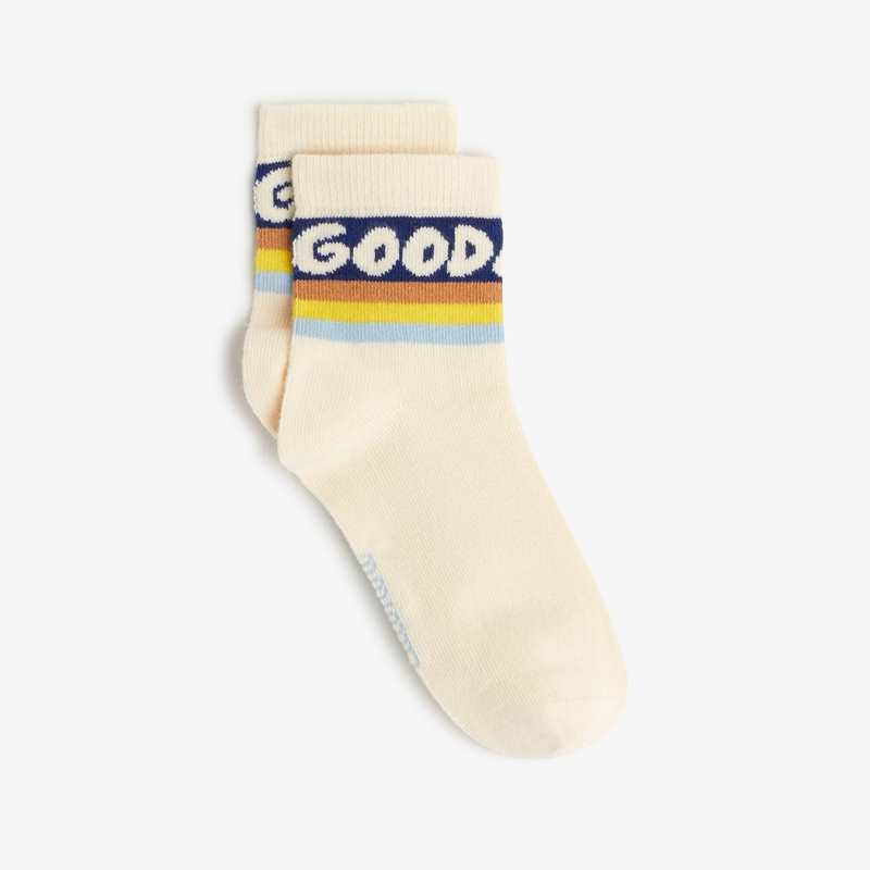 Chaussettes garçon écrues à message beige Catimini