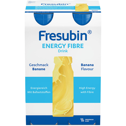 FRESUBIN ENERGY Fibre DRINK Banane Trinkflasche  4X200 ml  Lösung