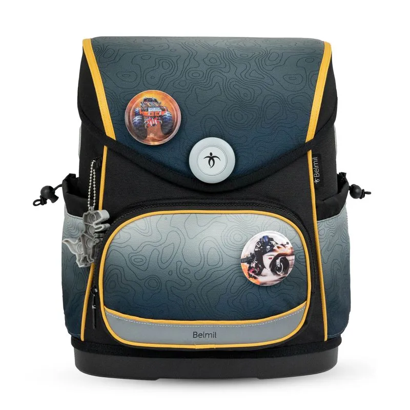 Belmil Premium Compact Plus Schulra﻿nzen-Set 5-tlg - Black Grey