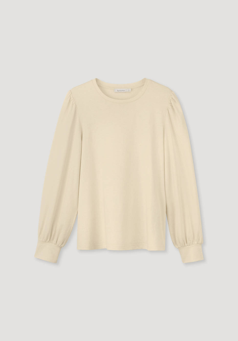 Jersey-Bluse aus Bio-Baumwolle mit Bio-Merinowolle
