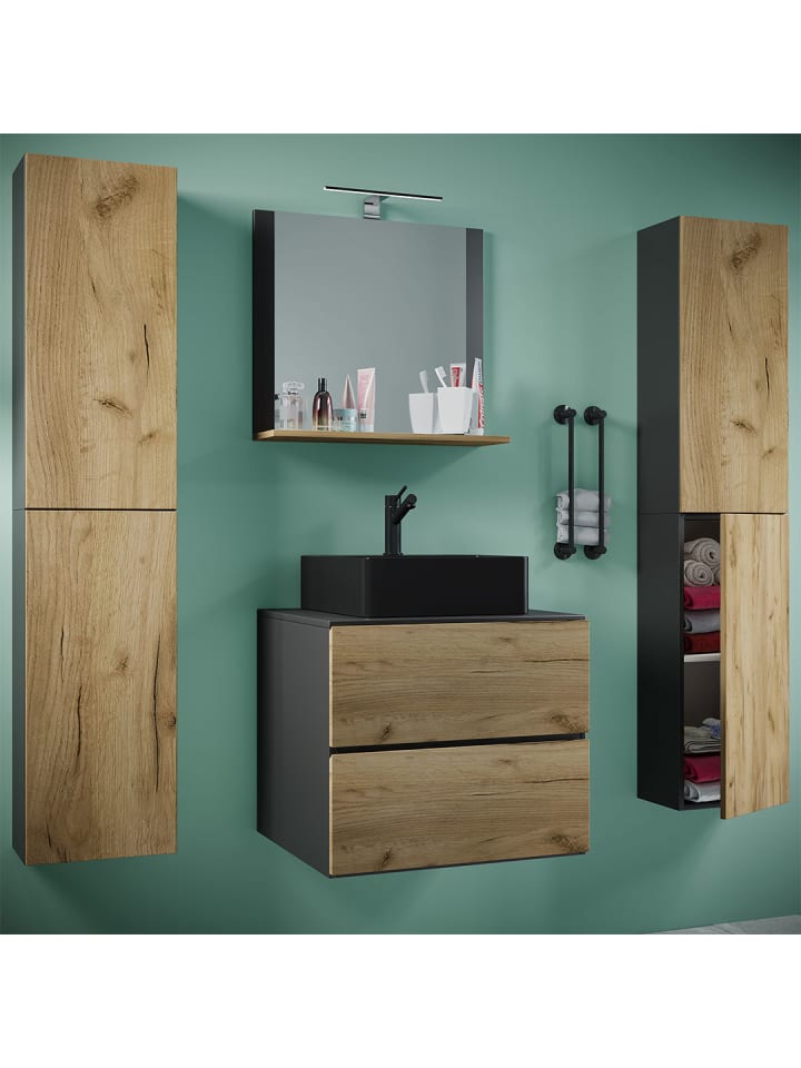 ebuy24 Badmöbelset LendasXLBL anthrazit anthrazit 127 x 52 cm günstig kaufen onesize