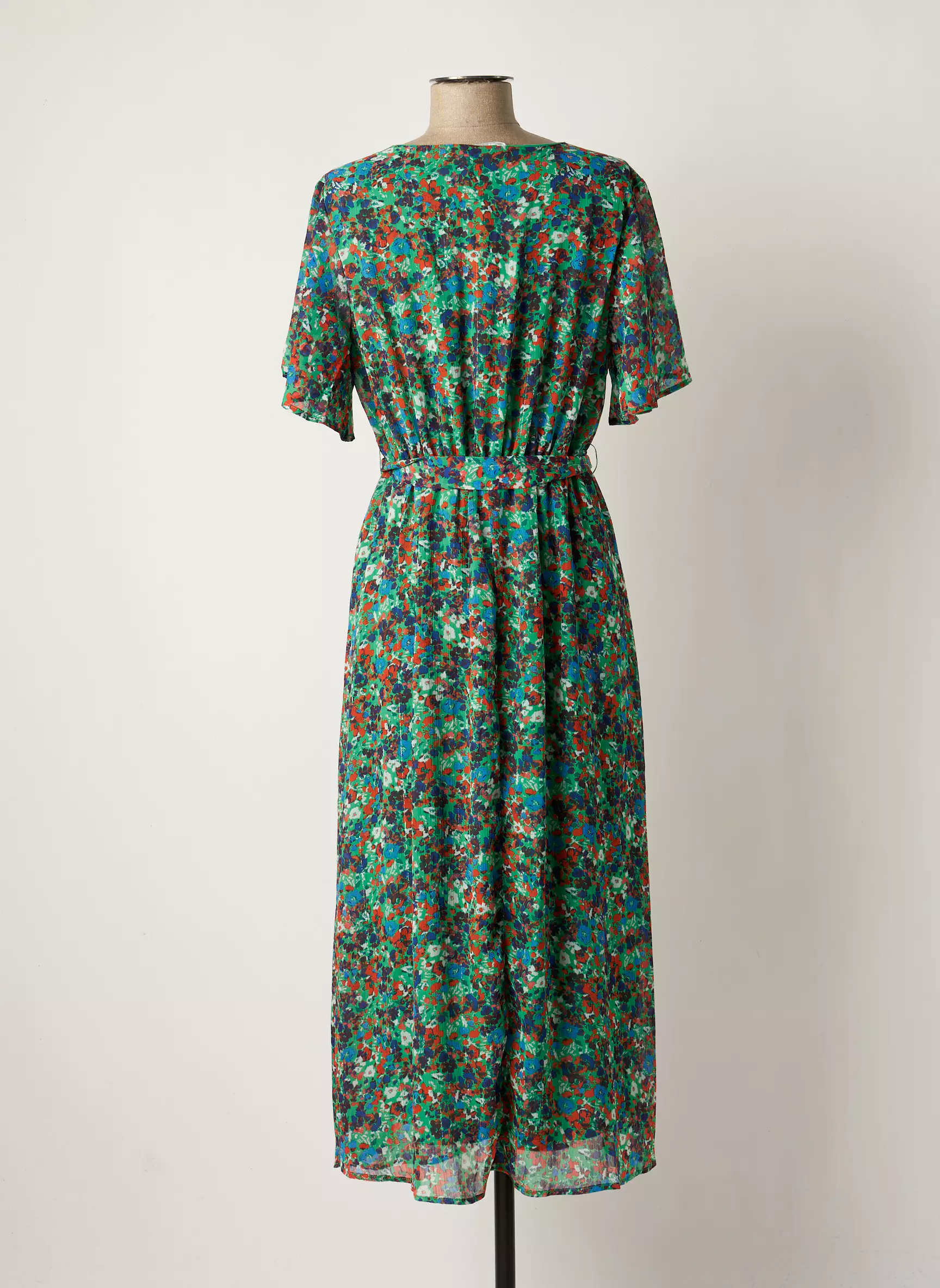 Only Robes Mi Longues Femme couleur vert