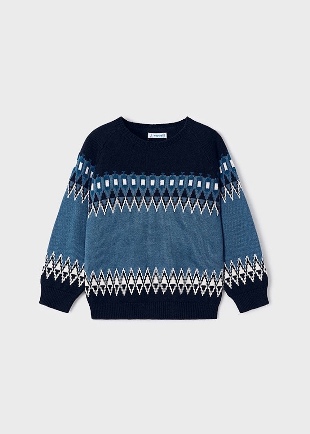 Mayoral Jacquardpullover Pullover Jacquard in blau (432163)