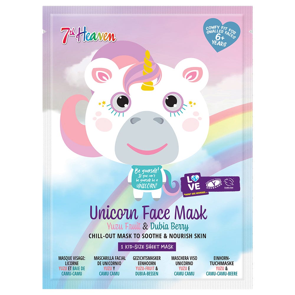 7th Heaven Animal Unicorn Face Maske 27g