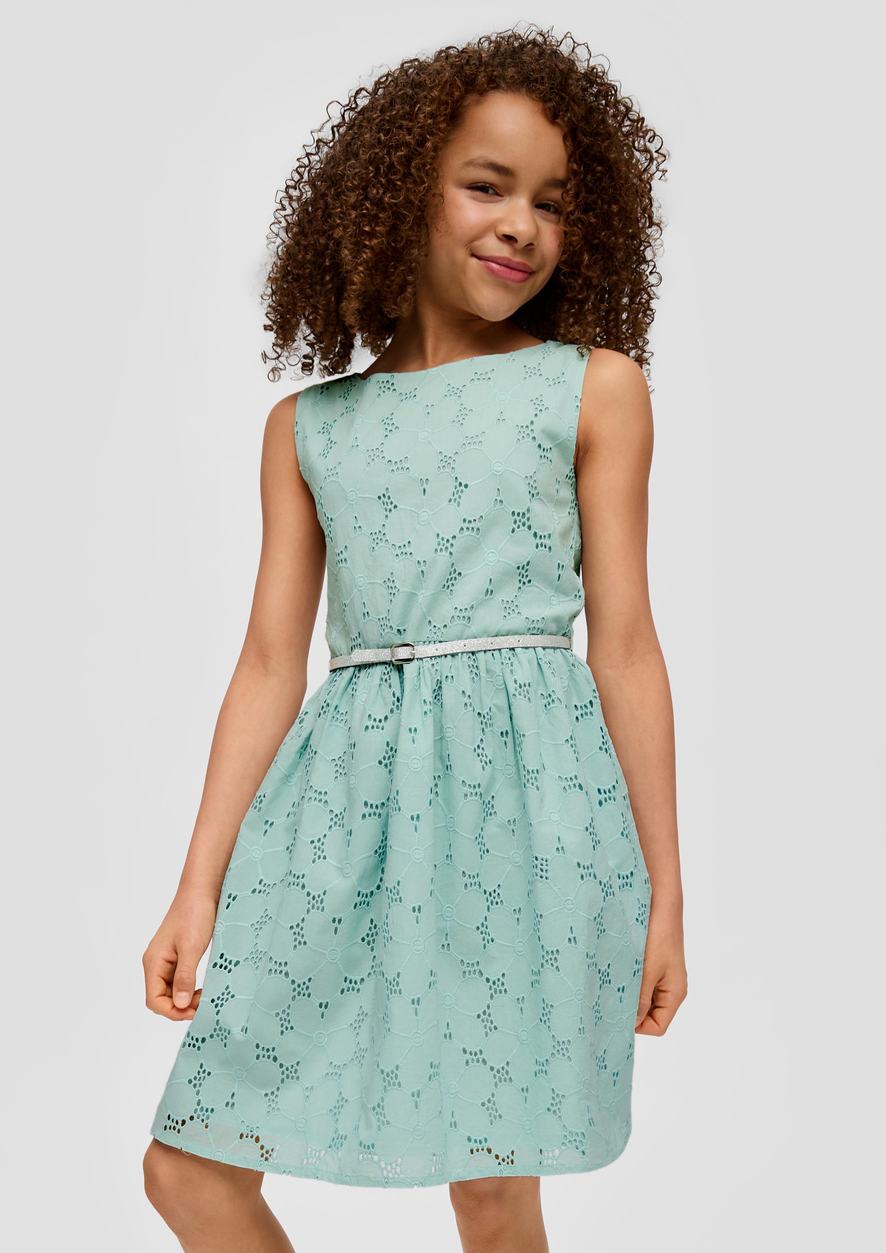 Kleid mit Broderie Anglaise  2140234-6068