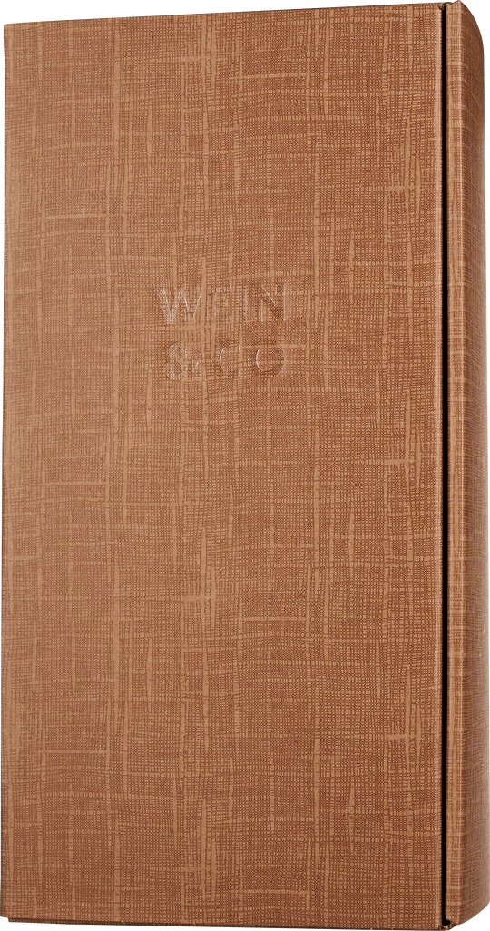 WEIN & CO Karton 2er Natur Scala mit WEIN & CO Logo