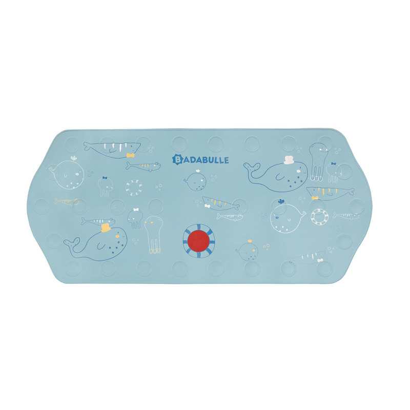 Tapis de bain XXL avec indicateur thermosensible animaux marin Badabulle