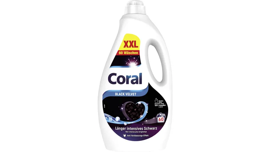 Coral Flüssigwaschmittel Black Velvet XXL 60 3 l