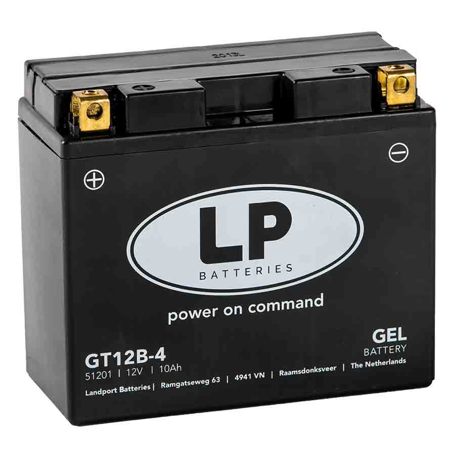 Landport GT12B-4 GEL Motorrad Batterie, 12 V 10 AH - ATU