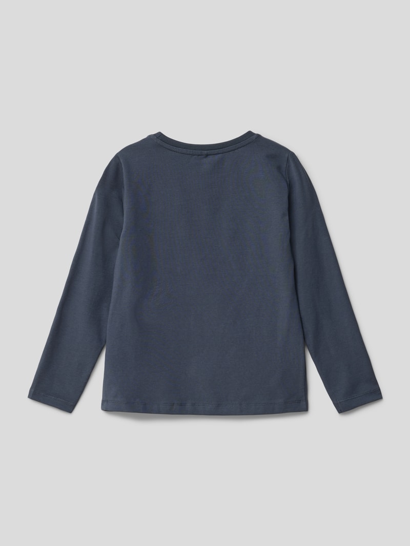 Longsleeve mit Motiv-Print in blau