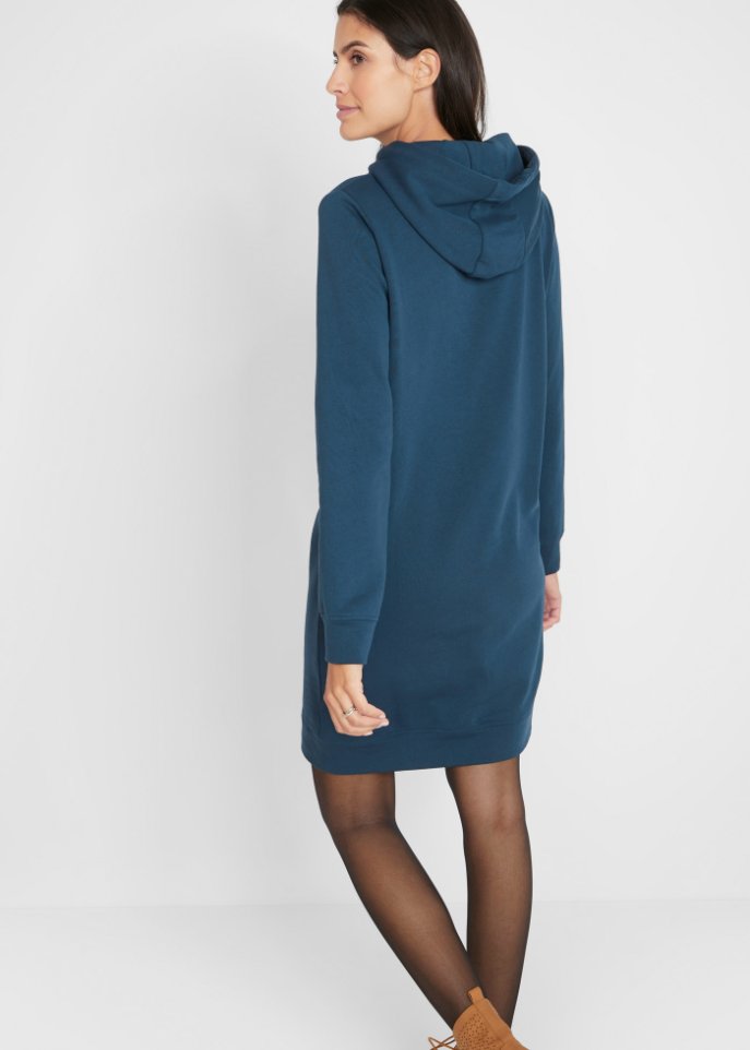 Sweatkleid mit Kapuze